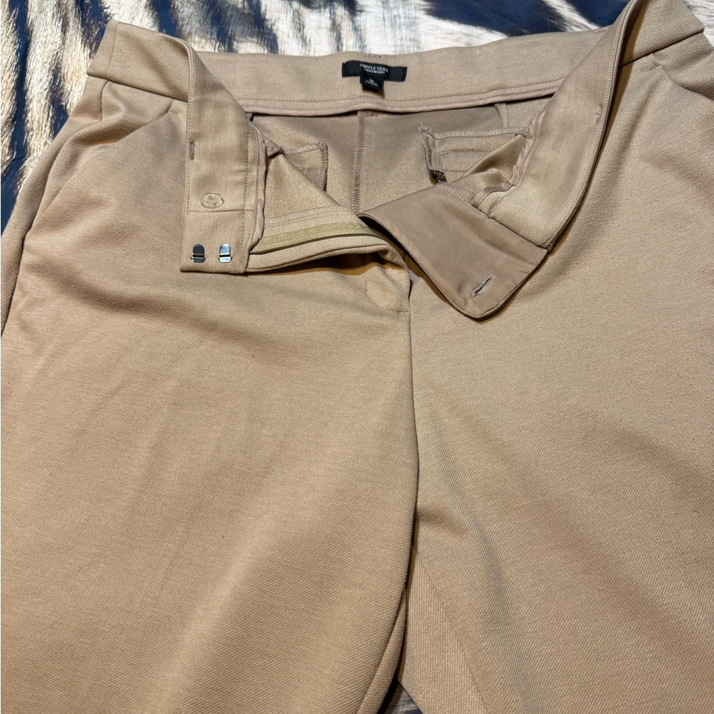 Vera Wang Women's Tan Cropped Pants - Picture 2 of 4